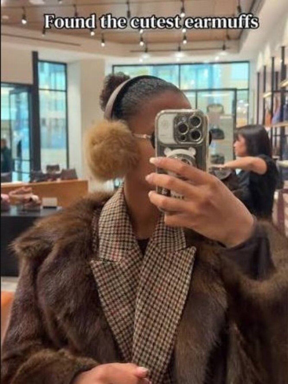 Coach Shearling Earmuffs